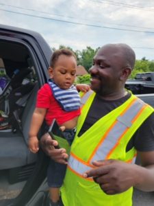10-month-old reunited with Dad