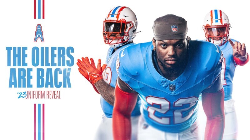 The Houston Oilers first introduced their baby blue uniforms in 1965. These  iconic uniforms became synonymous with the franchise during…