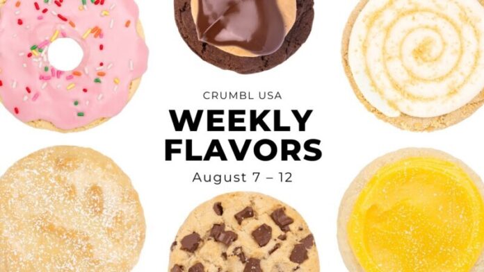 Crumbl Cookie Weekly Menu Through August 12, 2023