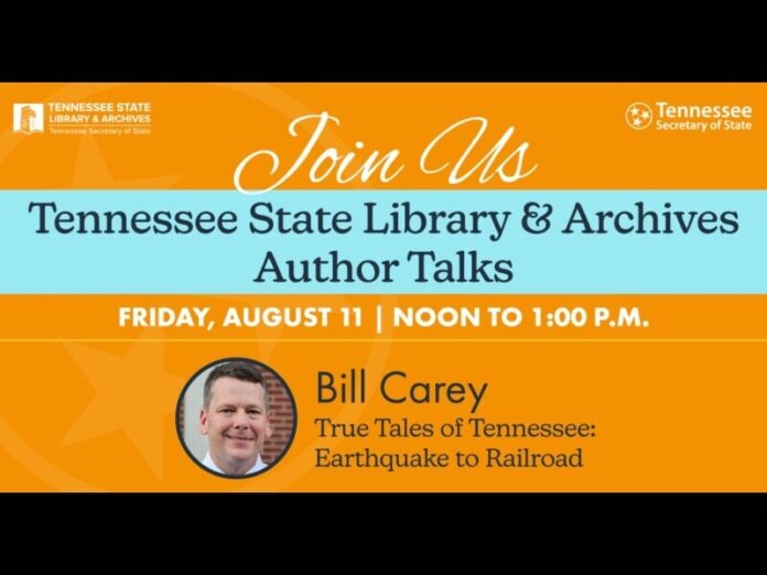 Tennessee State Library & Archives Hosts Free Author Talks Event This Friday