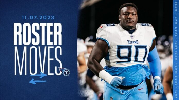 NASHVILLE – The Titans waived defensive lineman Naquan Jones from the team's 53-man roster on Tuesday.