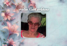 OBITUARY: Helen Ruth Adams Helen Ruth Adams Obit