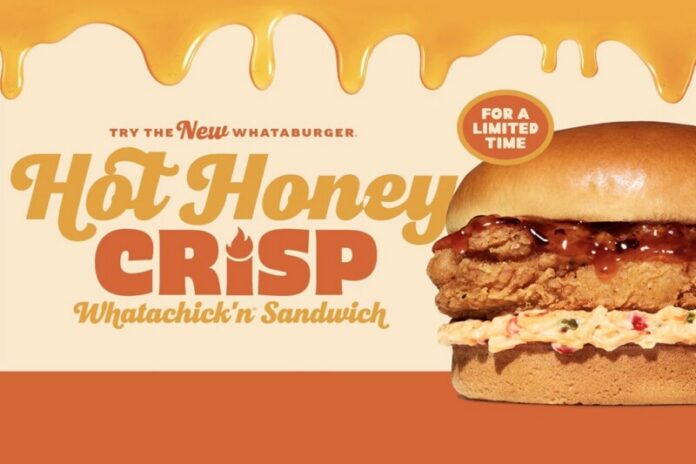 Starting June 2, the new Hot Honey Crisp Whatachick’n® Sandwich brings a bold new flavor experience to the menu for a limited time