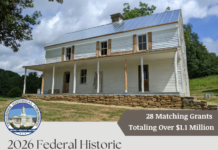 Tennessee Historical Commission Announces Federal Historic Preservation Grants $1.1 Million Awarded